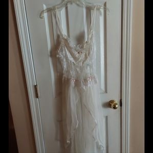 NWOT 1989 NAN FLOWER BRIDAL LINGERIE NIGHT GOWN MEDIUM 6-8 RARE NEW VINTAGE!